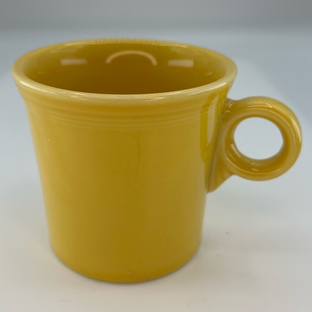 Fiestaware Mug Homer Laughlin HLC Yellow Ring Handle Coffee Cup Tea Fiesta